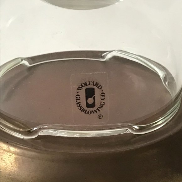 Wolfard Accents Wolfard Hand Blown Art Glass Oil Lamp 9 With Brass